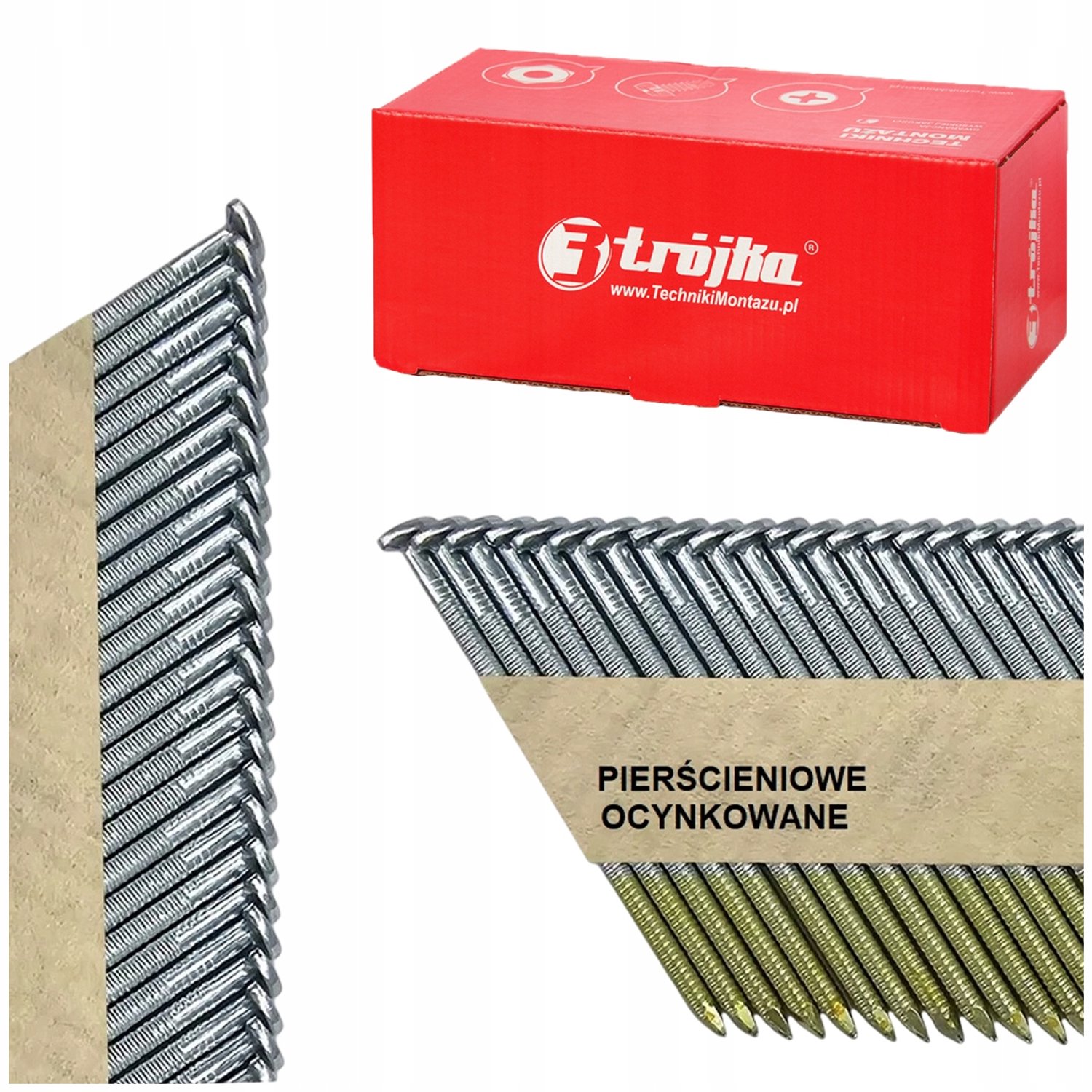 Ringnagels 3,1x90mm 34° 2000st Ge­co­at voor niet­ma­t­ri­xen