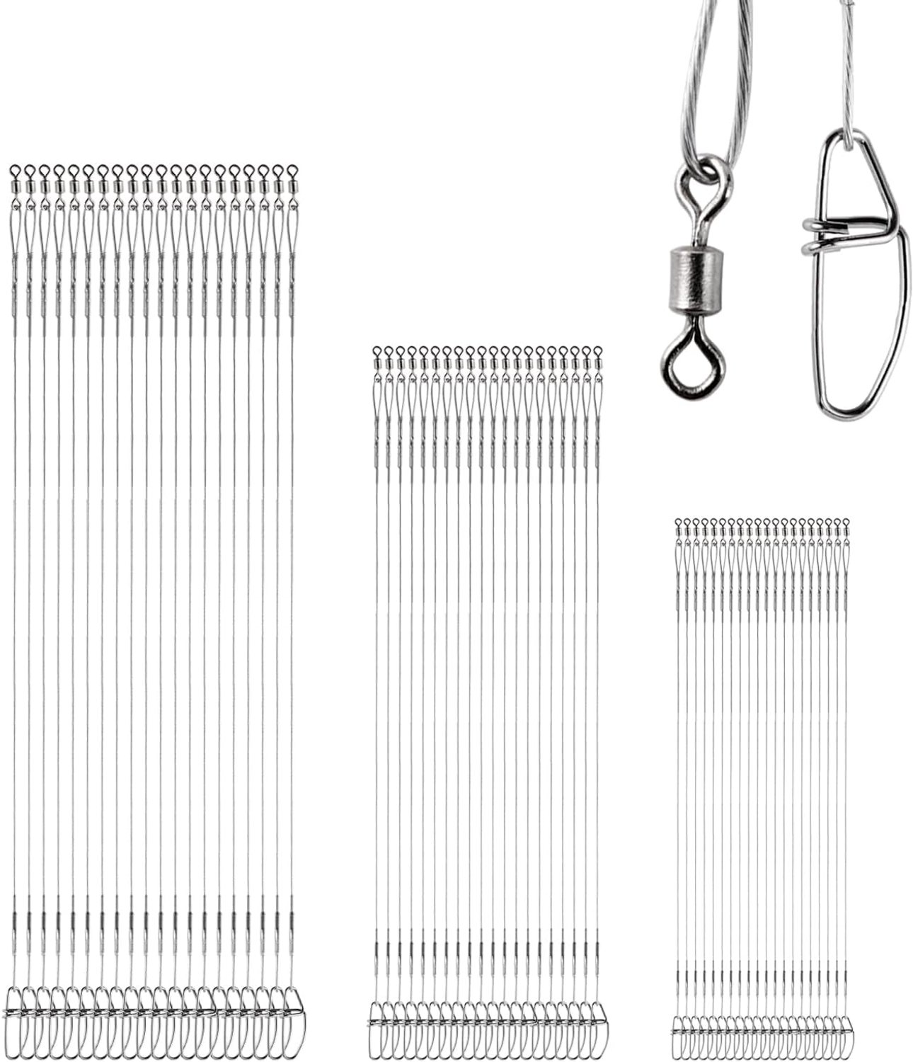 Stainless Steel Fishing Leader Freshwater Saltwater Rigging Fishing Leaders Force Lure Click Wire Conductor Line White - ShopVlot