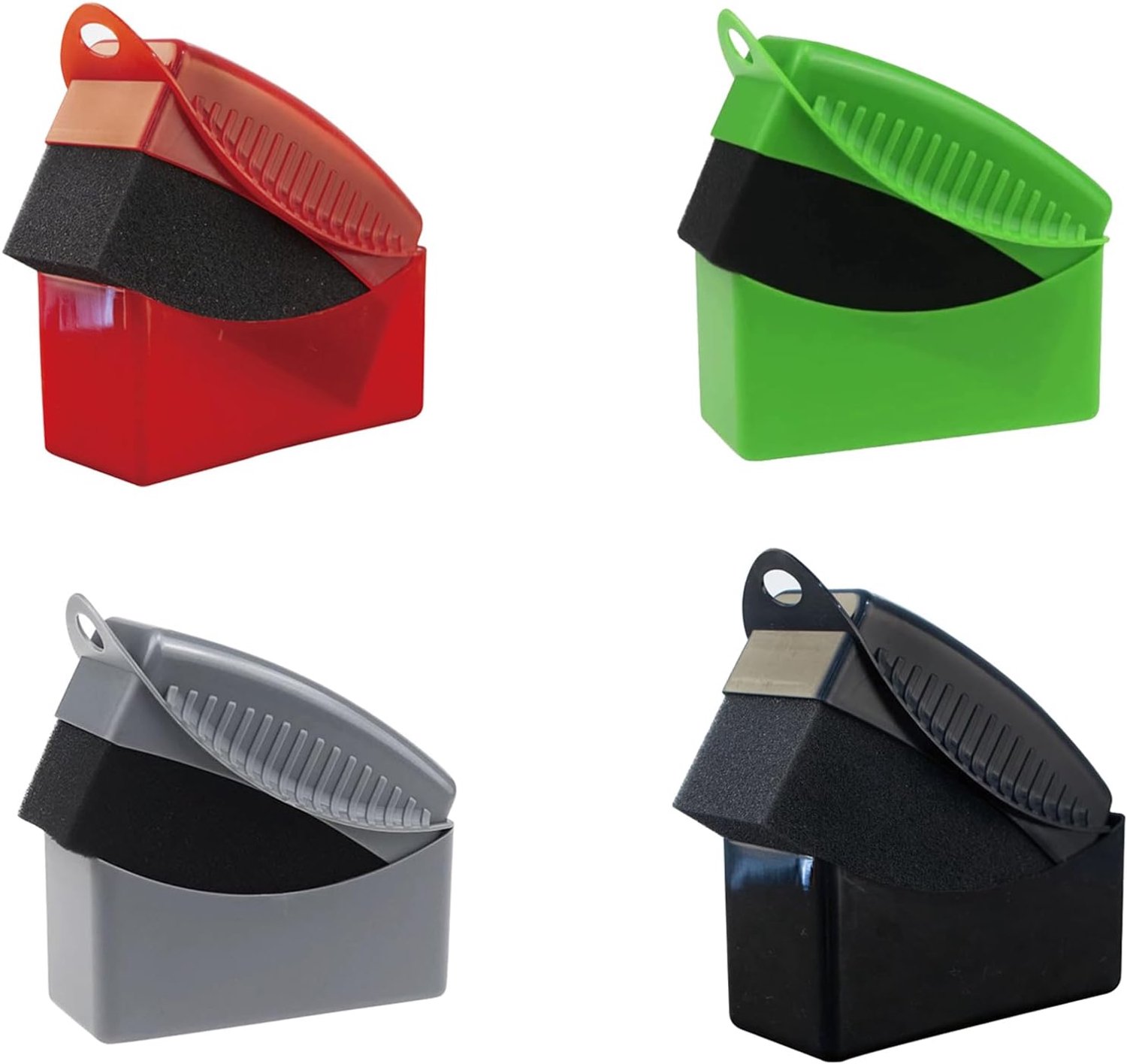 Car Wheel Washing Sponges with Cover, Car Applicator Sponges, Tire Cleaning Brush with Lid, Car Cleaning Tools - ShopVlot