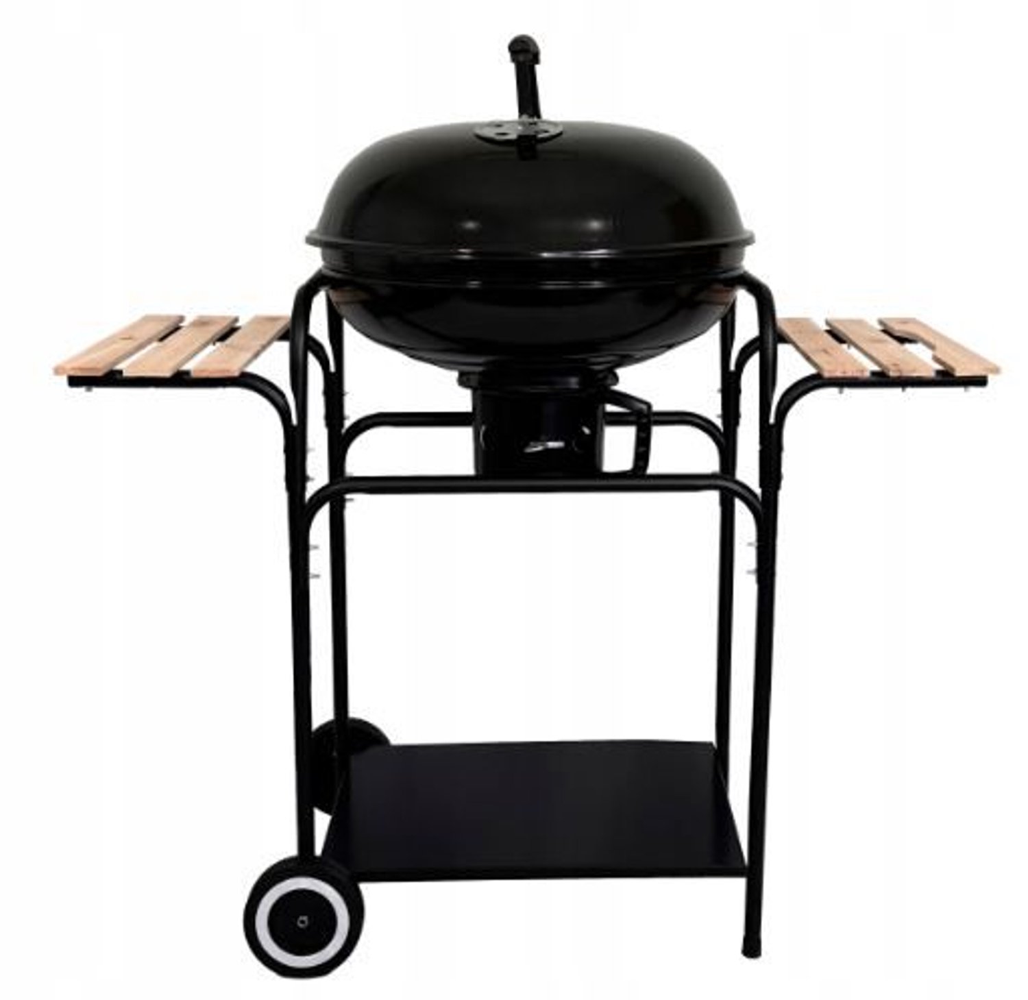 Grill węglowy z pokrywą, popielnikiem i półkami - BBQ 1003