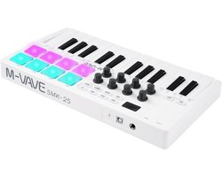 M-VAVE Mini 25 Keys MIDI Keyboard, Music Arrangement Keyboard, Electronic MIDI Keyboard, Controller Pad, Built-in - ShopVlot