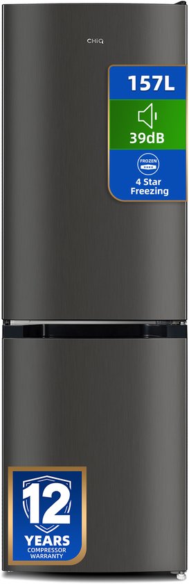 CHiQ FBM157L42 - Koel-vriescombinatie - 157 Liter - Low Frost - Hoogte 1.4 M - 12 jaar garantie op compressor