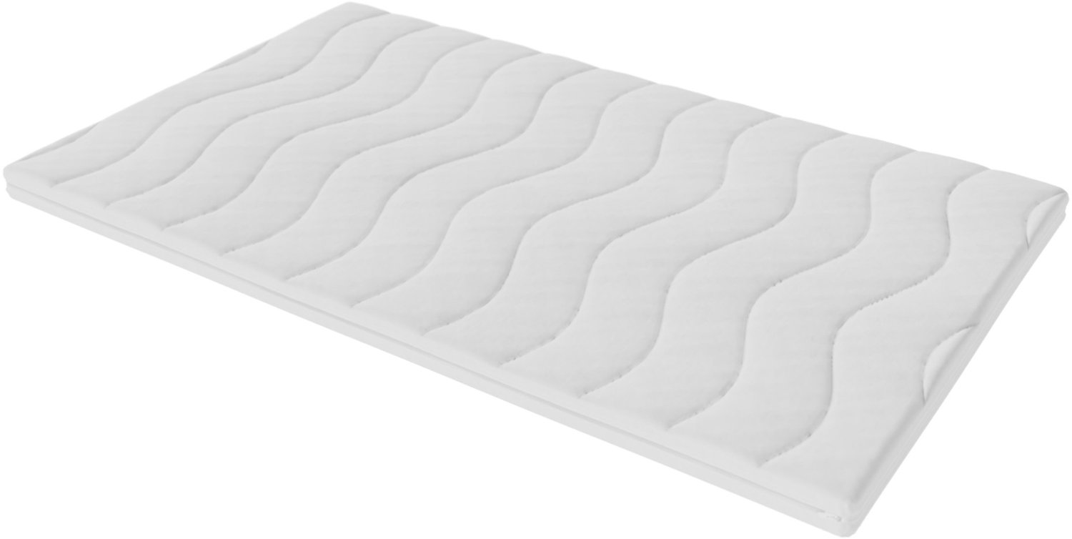 Toros Bedden 120 x 200 Topdekmatras - Topper Hotel XL - Koudschuim HR45 9cm dik - STEVIG - Cool & Fresh Wit