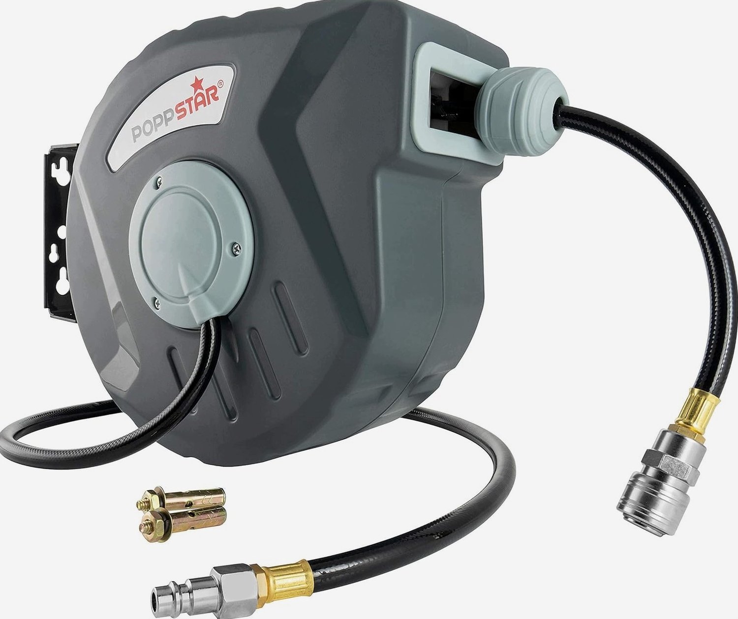Automatische Luchtslangoprol 10m met Muurbeugel 180° Draaibaar