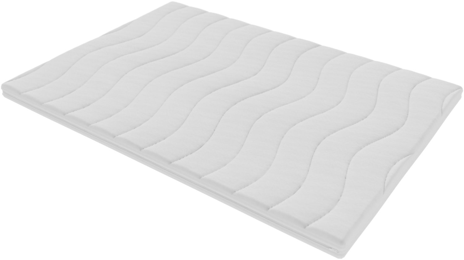Toros Bedden Topper 140x200 cm - 9 cm dik - HR45 Koudschuim - Afritsbare Bamboe Hoes - Wasbaar - Topdekmatras / Topmatras wit