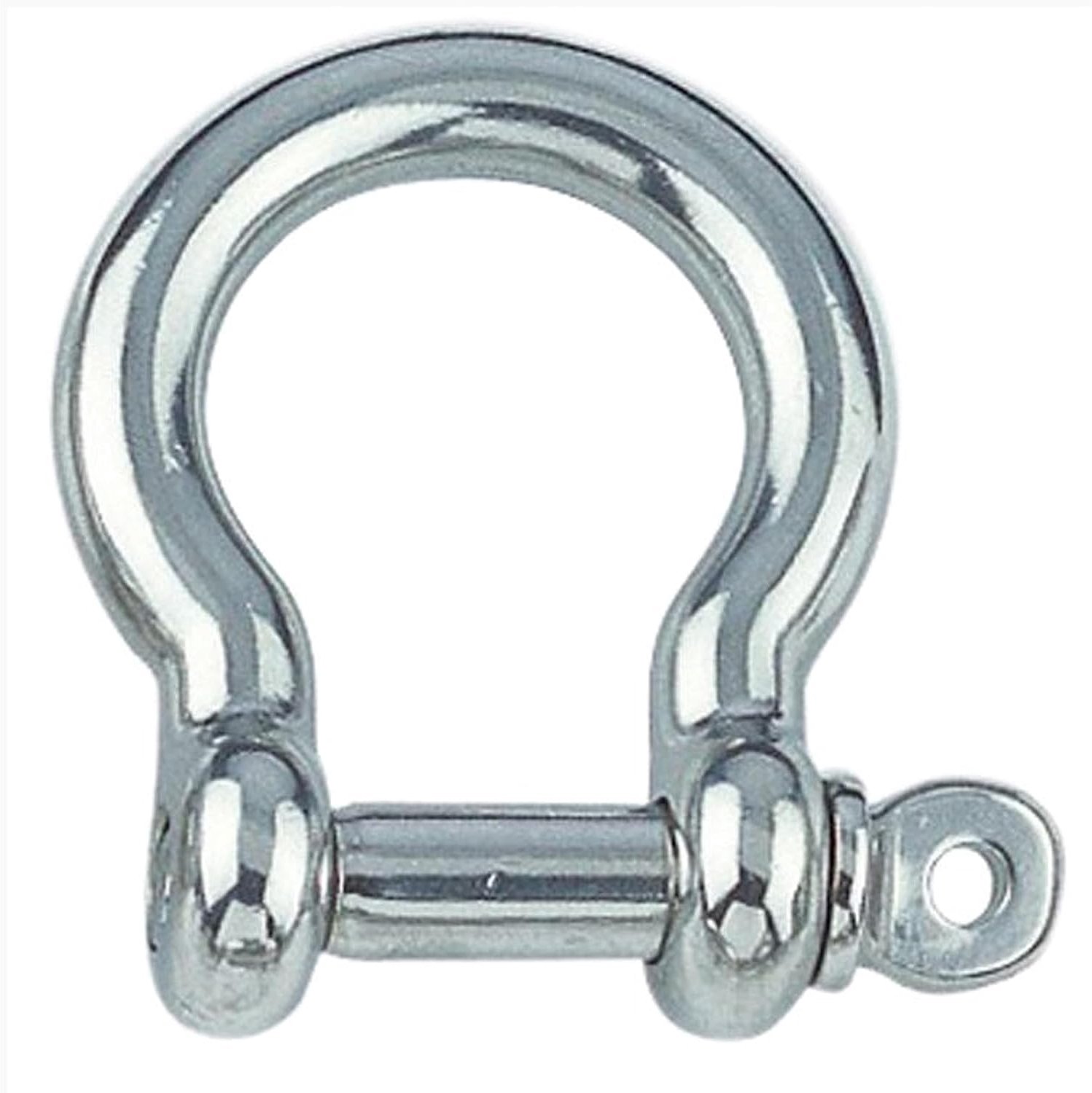 Ronde schakels 3 mm roestvrij staal V4A 10 stuks gelast, schakel gekruld met oogbout 3 x 10 x 10 mm, (WLL): 82kg - ShopVlot