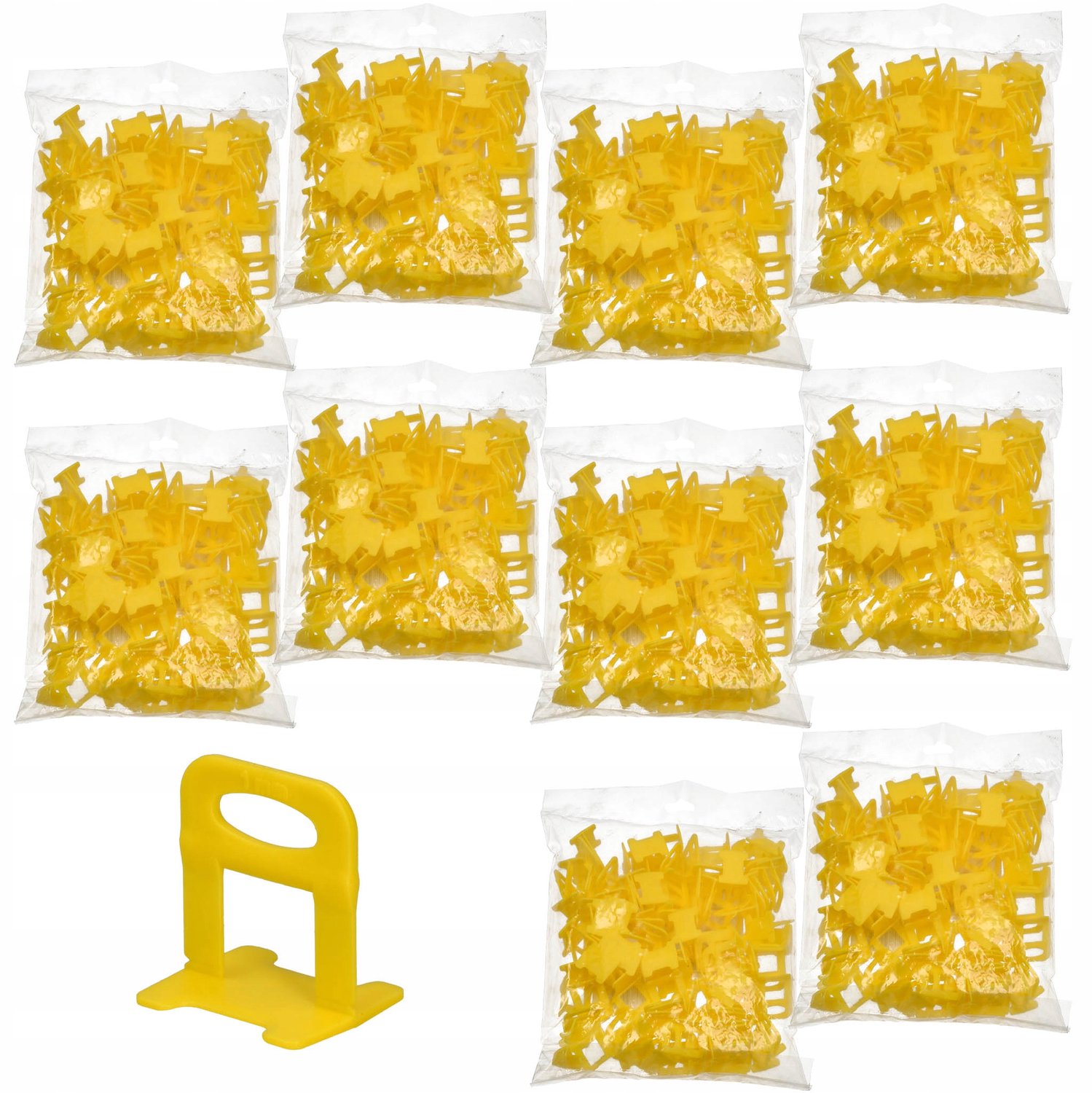 1000x Tegelnivelleersysteem Clips 1 mm - Perfecte Tegelplaatsing