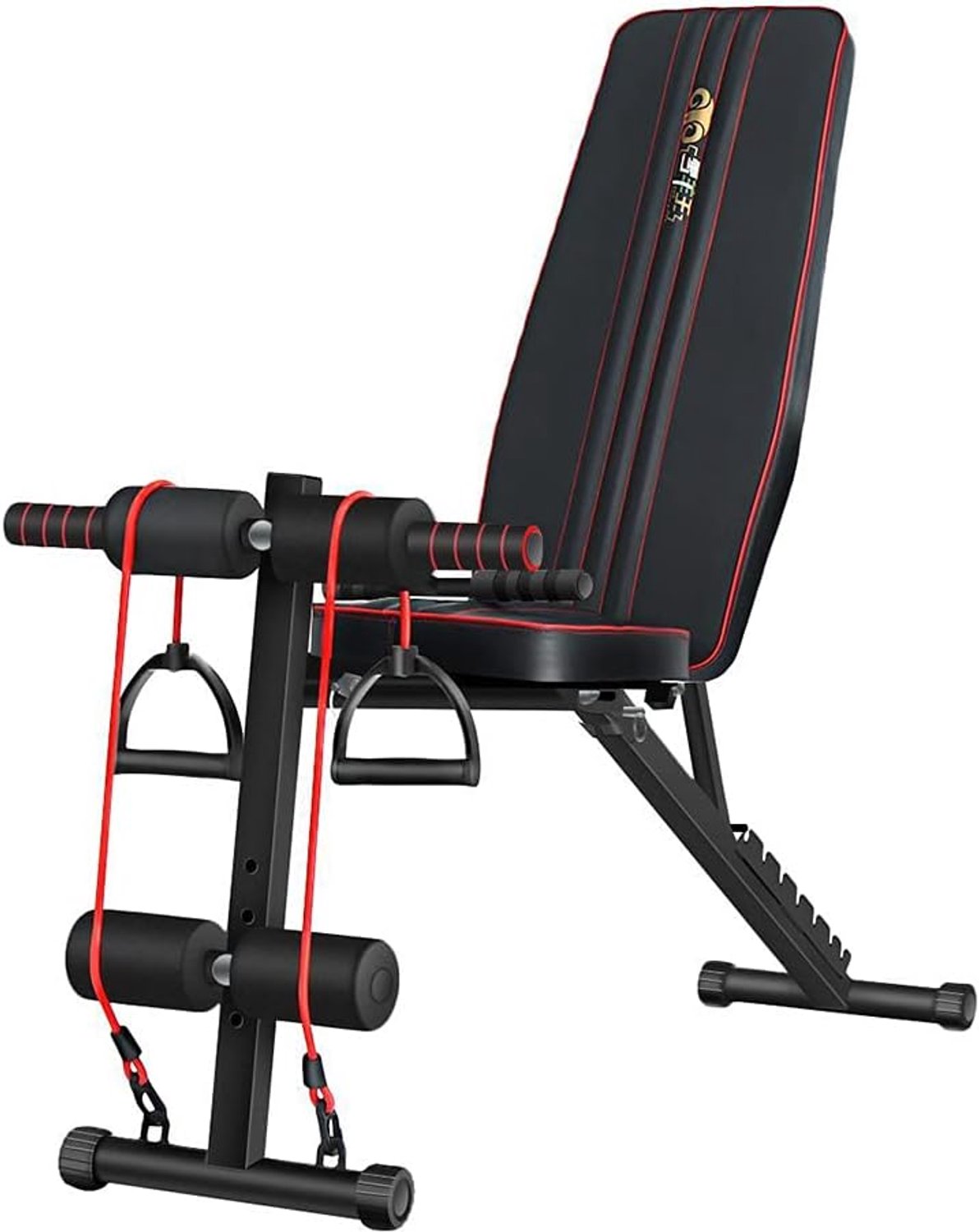 AWANG Adjustable Weight Bench Foldable Strength Training Bench, Home Training Gym Lifting Sit Up Ab Bench, Foldable - ShopVlot
