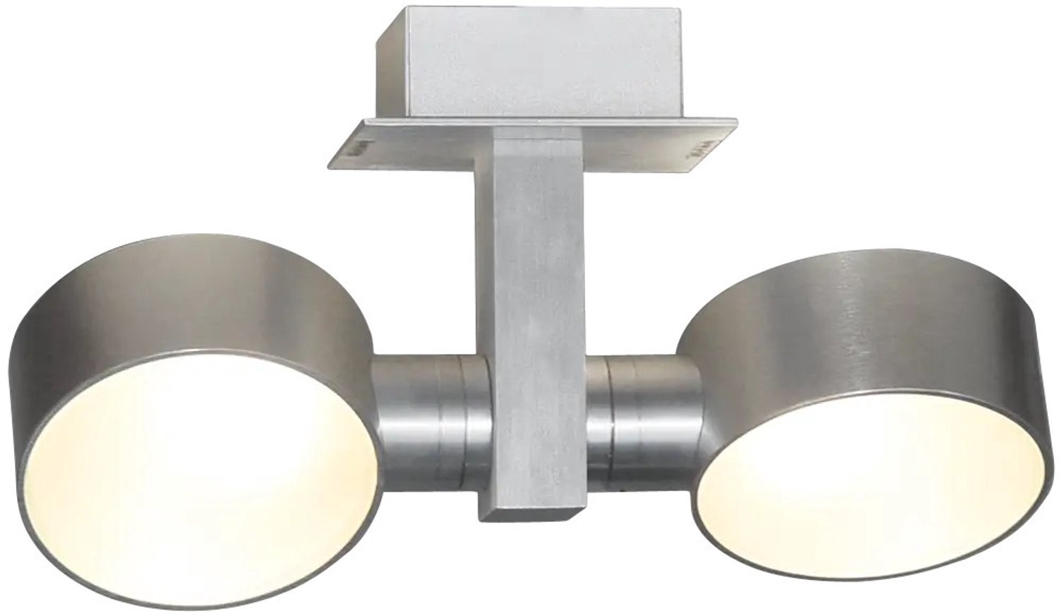Fantasia NIC-NAC PLAF. alu 2XG9/2,5W LED dimbaar - Dimbare Aluminium Plafondlamp