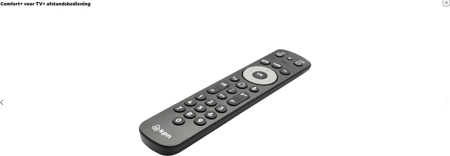 KPN Afstandsbediening model M3 - Comfort+voor TV+