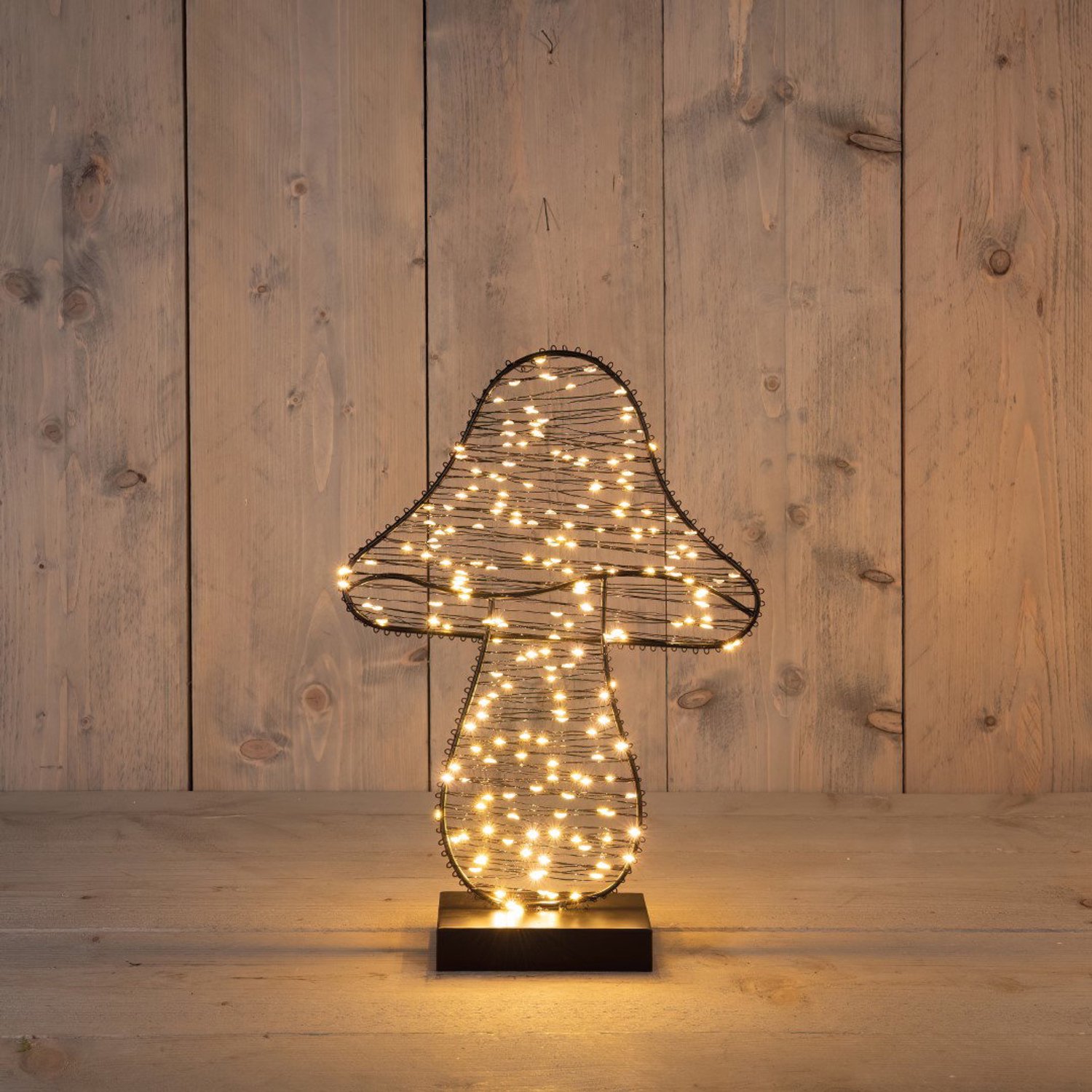 Paddenstoel op voet metaal classic warm 220 LED 27x36 cm Anna's Col...