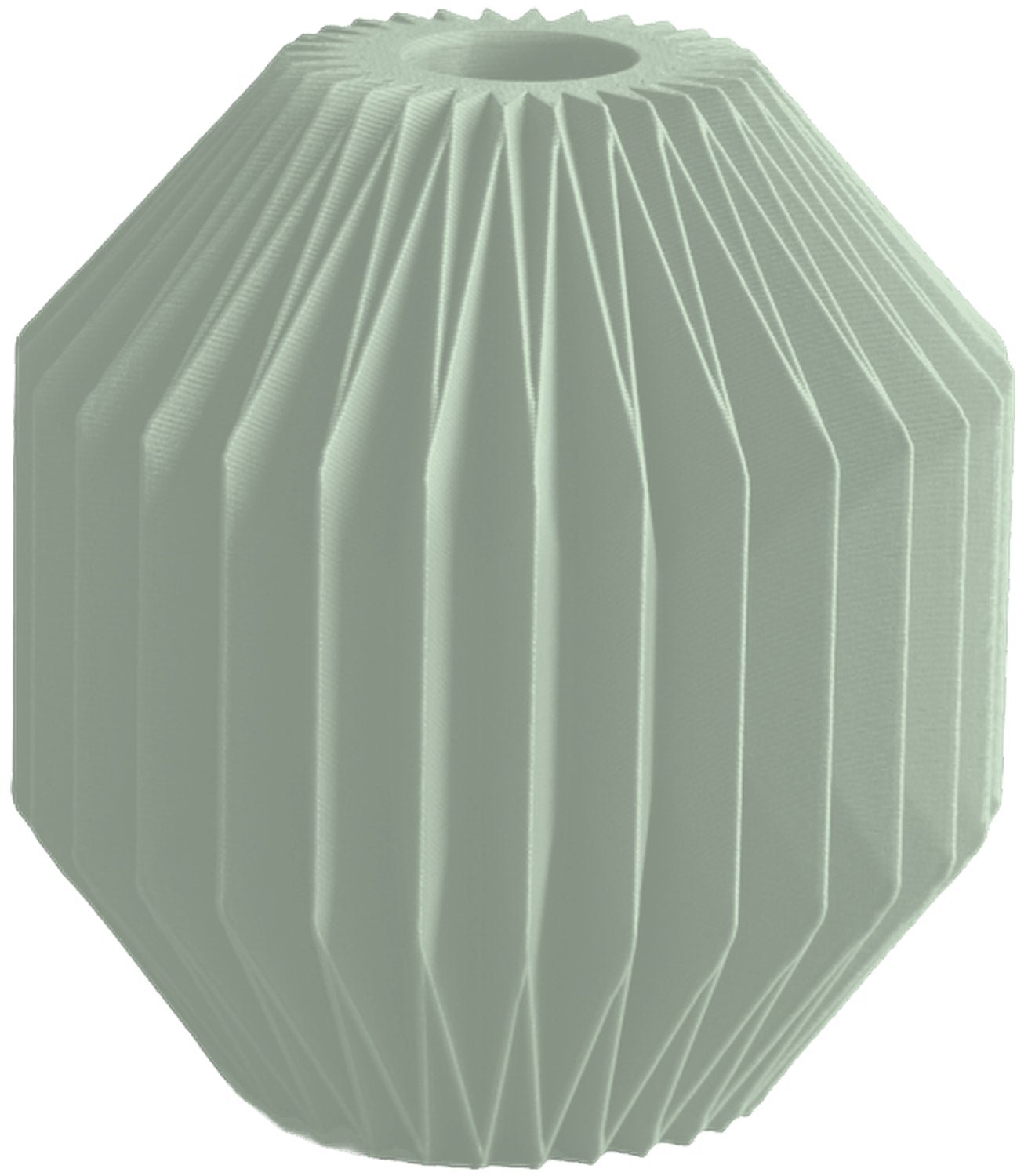 Layvo CALEN Vaas - Salie - D24 x H25 cm - droogbloemen vaas - moderne vaas - gerecycled plastic