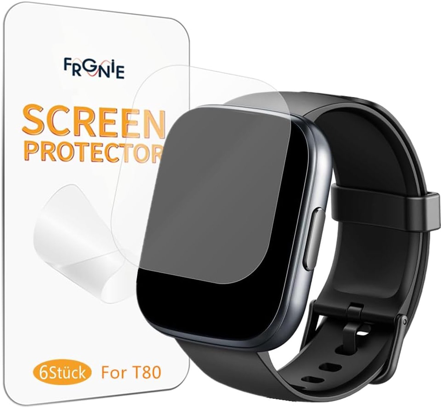 Protective Film Compatible with Puqo T80 Smartwatch (6 Pieces) Flexible TPU Compatible with Cillso Smartwatch 1.95 - ShopVlot
