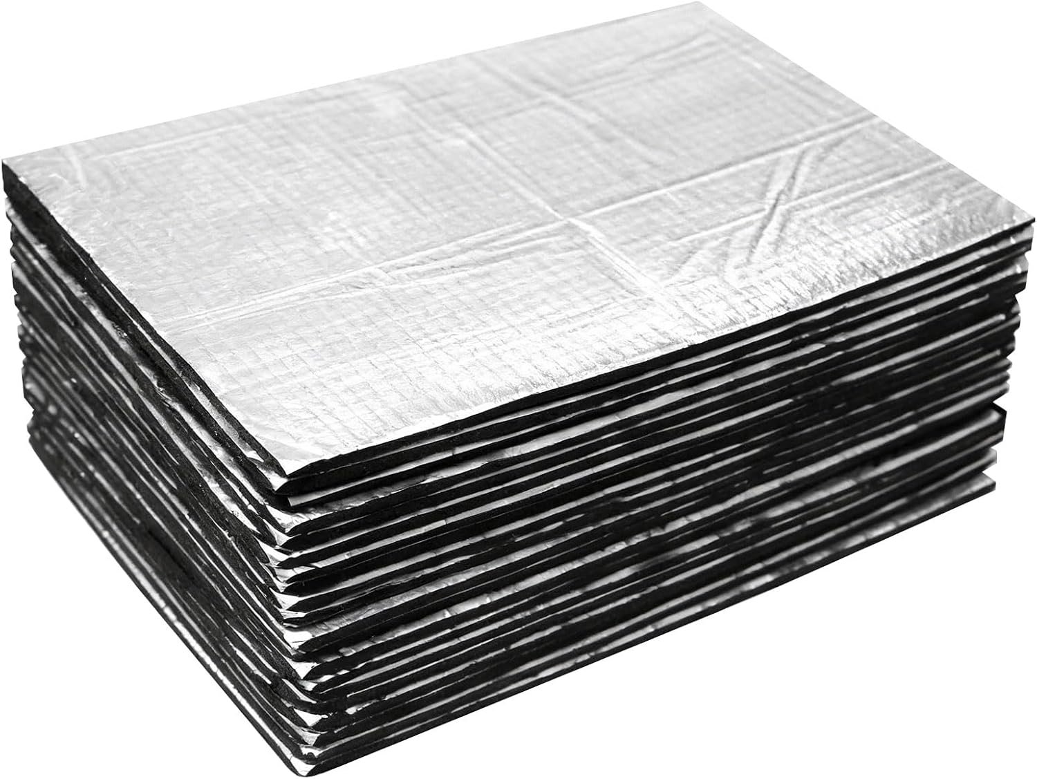 Isolatiematten 20 Stuks - Zelfklevend Aluminium Butyl - Geluidisolatie en Warmtebescherming - Ideaal voor auto - ShopVlot