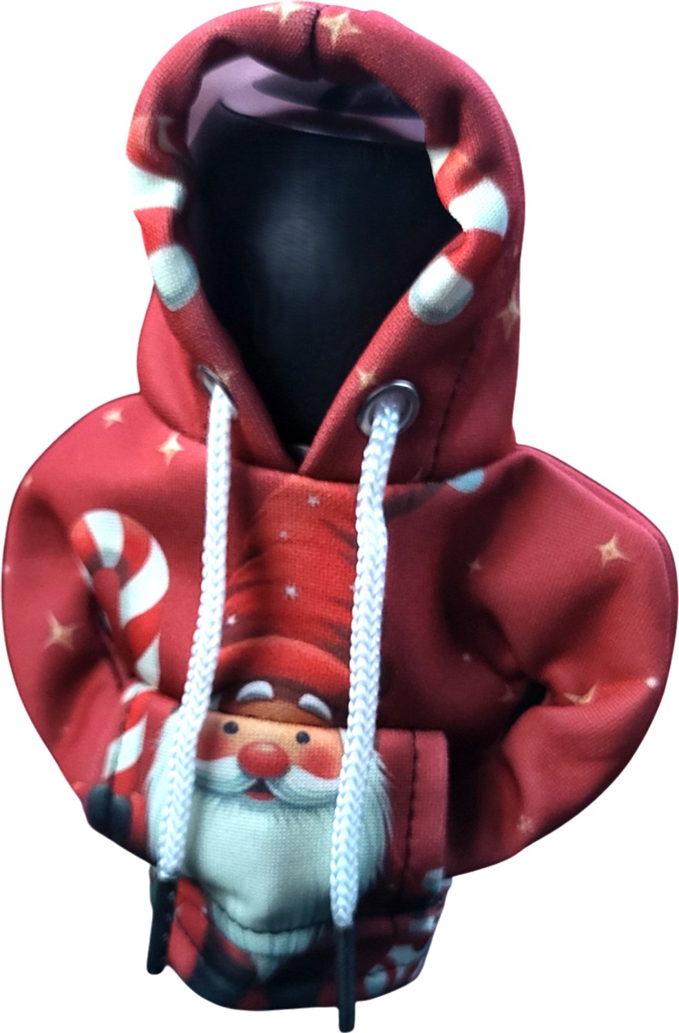 Mj Joys® - Versnellingspook Hoodie - Universele Pook Cover Met Capuchon - Hoodie Pook Hoes - Versnellingspook Beschermer - Autopook Cover - Pookknop - Kerstkabouter Zuurstok