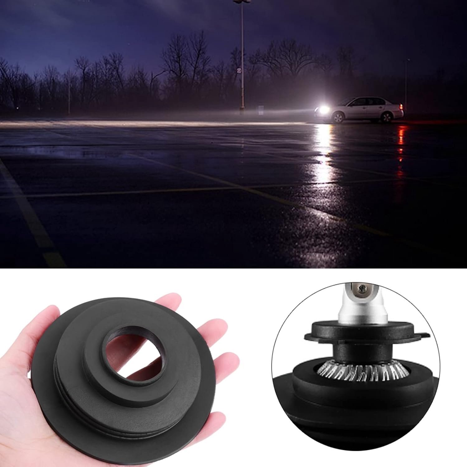 Koplamp Rubberafdichtkap - 2 Stuks - Stofafdekking - Beschermend - Voor H4 H7 H8 H11 9005