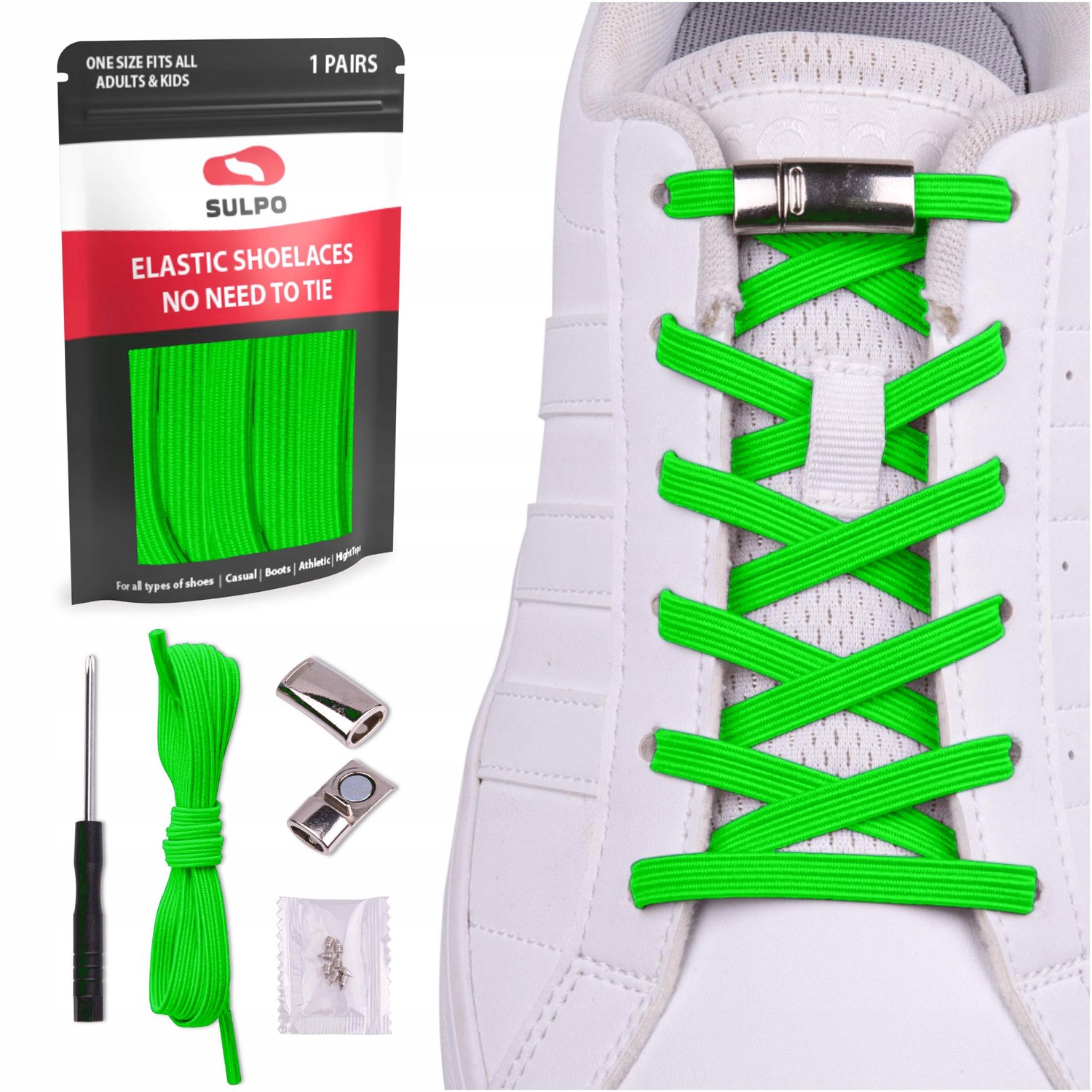 Elastische veters zonder strikken - 100cm - Magnetische sluiting