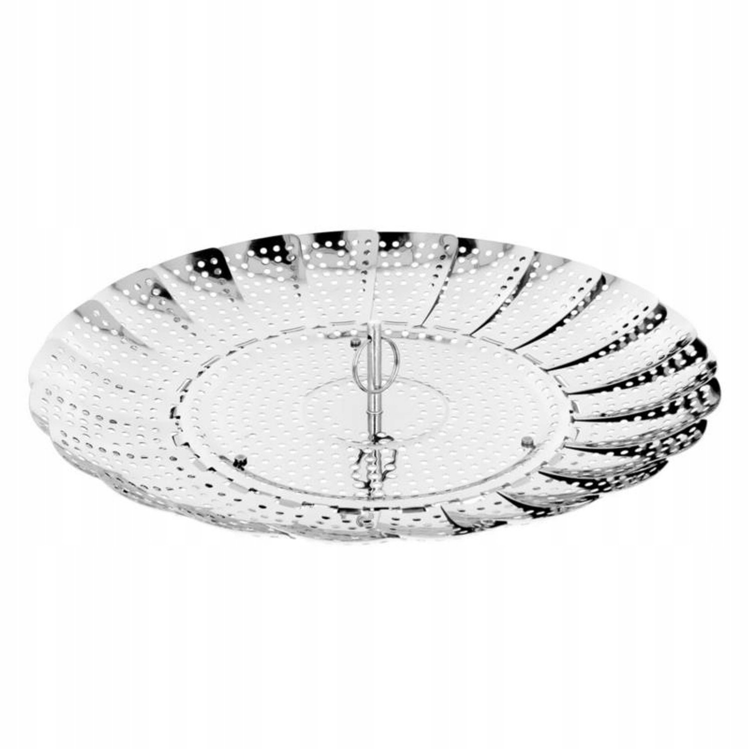Stoominzet Pan 18-28cm - RVS, Inklapbaar, Groente Stoommandje
