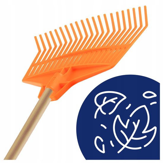 Lichte Tuingrabbers met 21 Tanden en Houten Steel (150 cm) — afbeelding 5