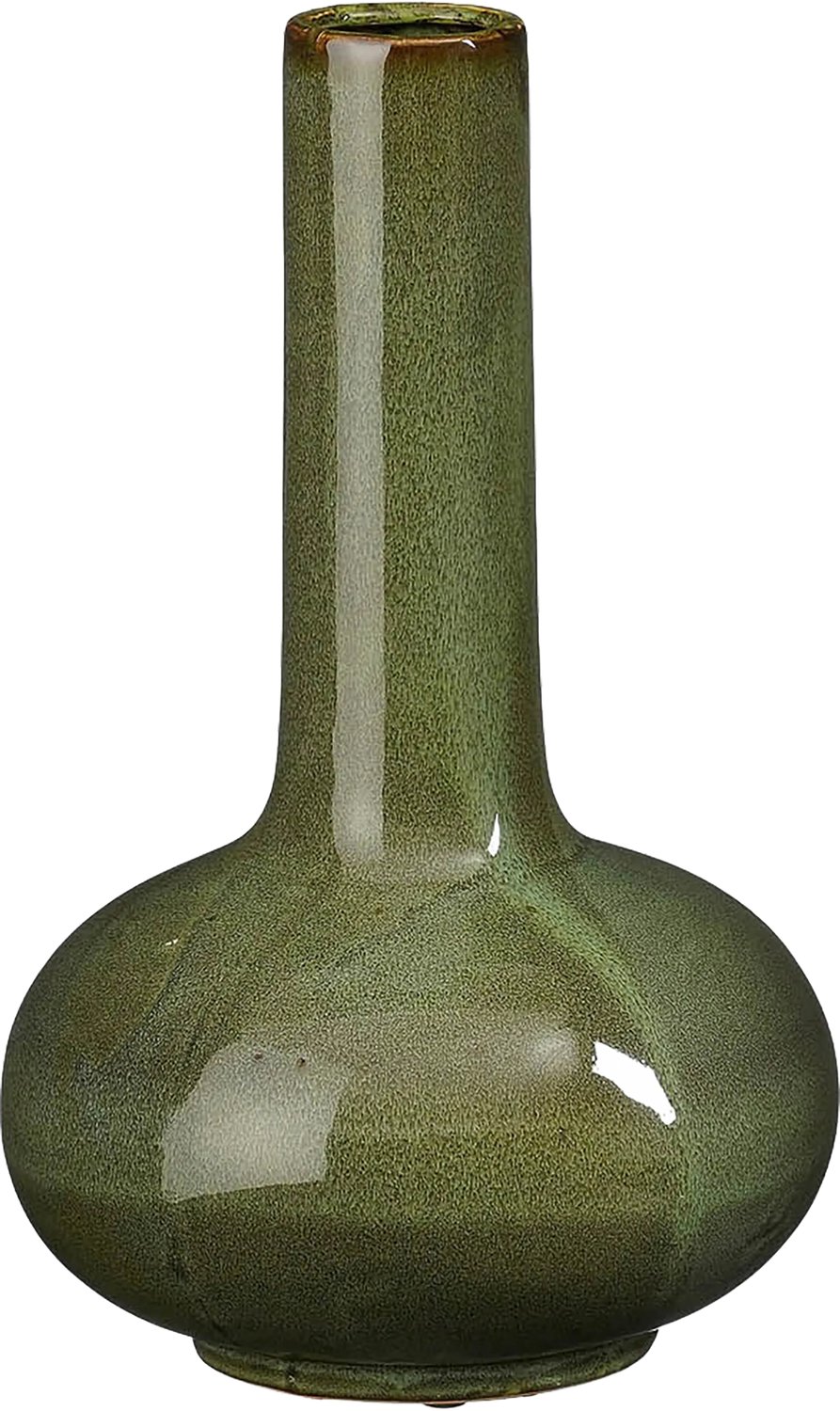 Goossens Vaas Milly - groen - keramiek - 24 x 39 x 24 keramiek groen