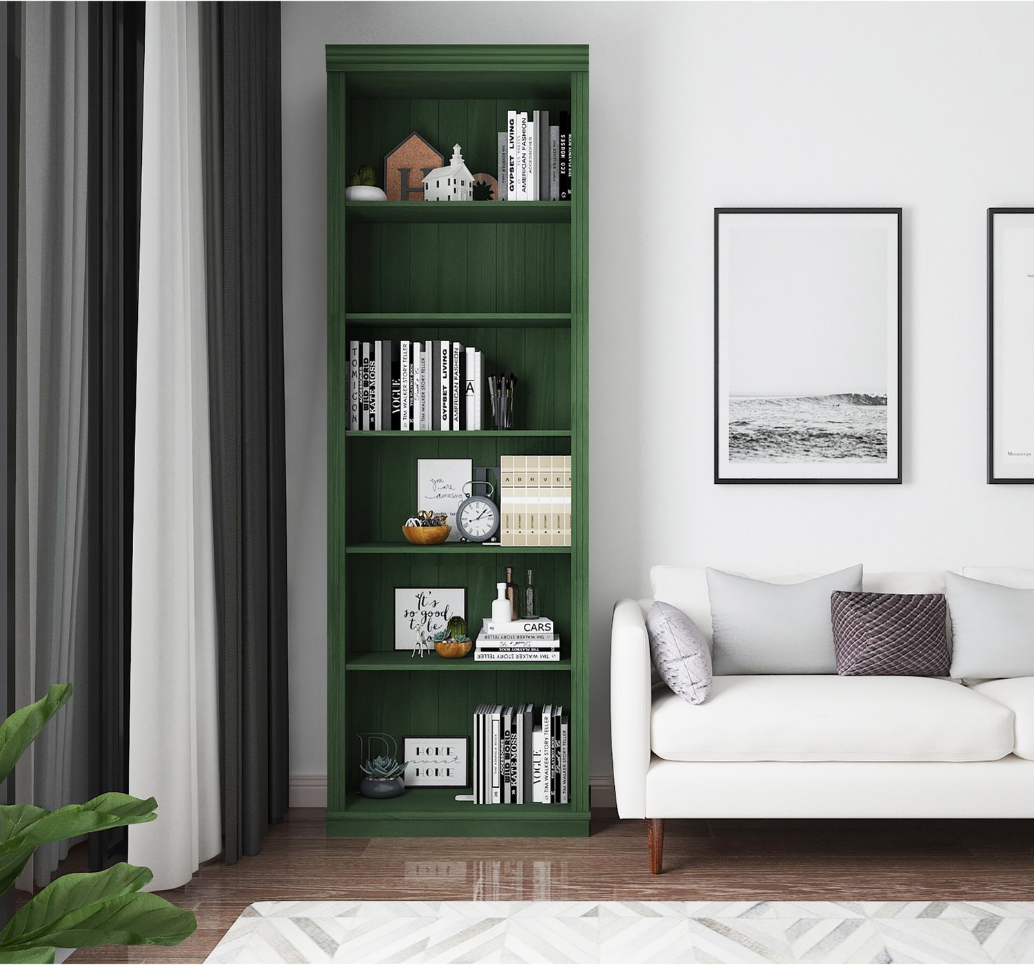 Notio Living Anita- Boekenkast 6 open Groen