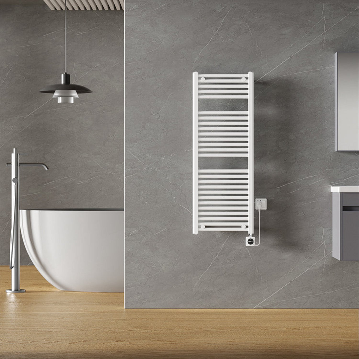 Wiesbaden Elara Elektrische Radiator Smart WiFi 118,5 x 45 cm - Glans Wit