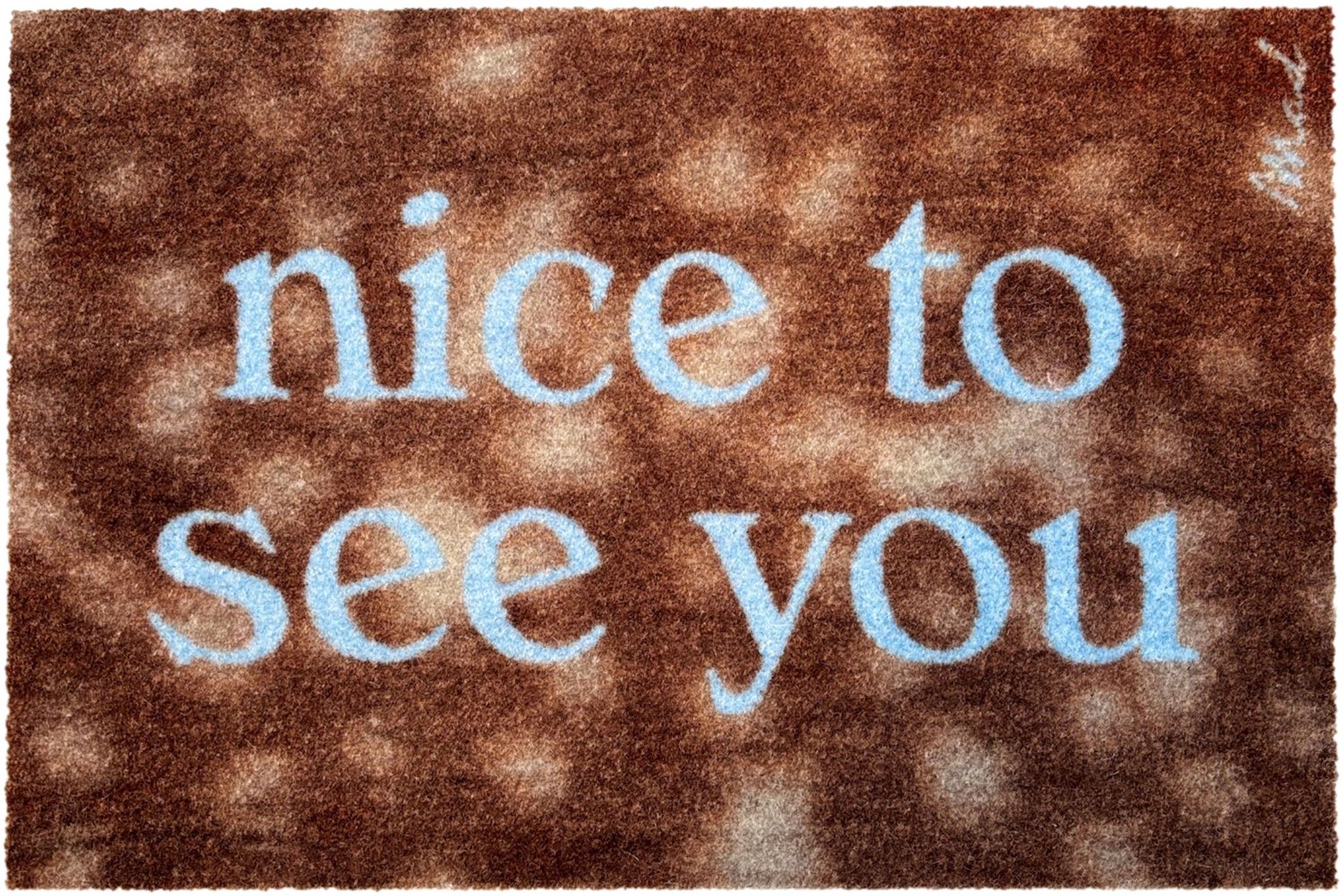Mad About Mats LILI - nice to see you / bambiprint - deurmat - schoonloop/scraper - wasbaar - 50x75cm multi