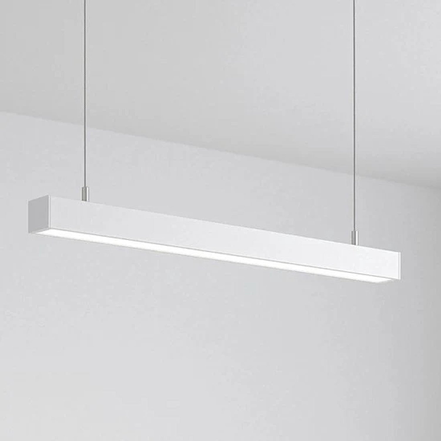 Tsong LED Lichtbalk Hangend 60 cm 2.160lm 18W - Warmwit 3000K - Wit - Koppelbaar - Incl. ophangset 1 m - 230V
