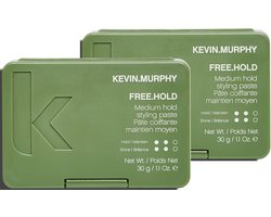 KEVIN.MURPHY FREE.HOLD Styling Paste Set van 2 – Haarstylingpasta Medium Hold met Natuurlijke Glans – 2 x 30 g