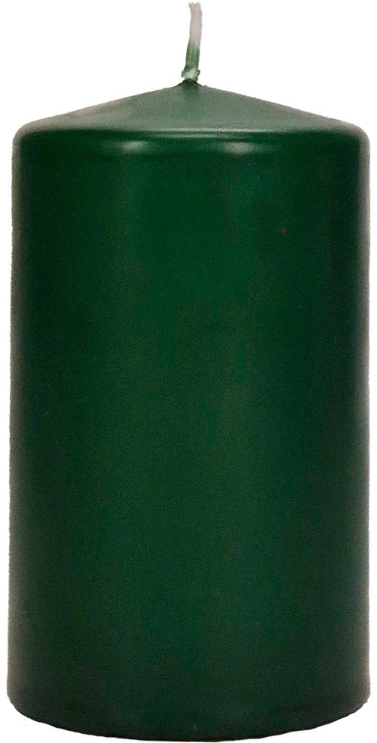 Wenzel Safe Candle stompkaars jachtgroen Ø 70 mm, hoogte 130 mm