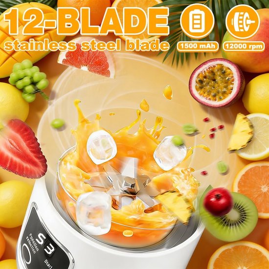 Blender voor smoothies en shakes, 450 ml — afbeelding 4