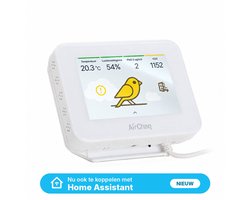 AirCheq Canairy Home | CO2 meter, Fijnstof, VOC & NOx | Temperatuur & Luchtvochtigheid | Home Assistant | NDIR sensor | Nederlands product