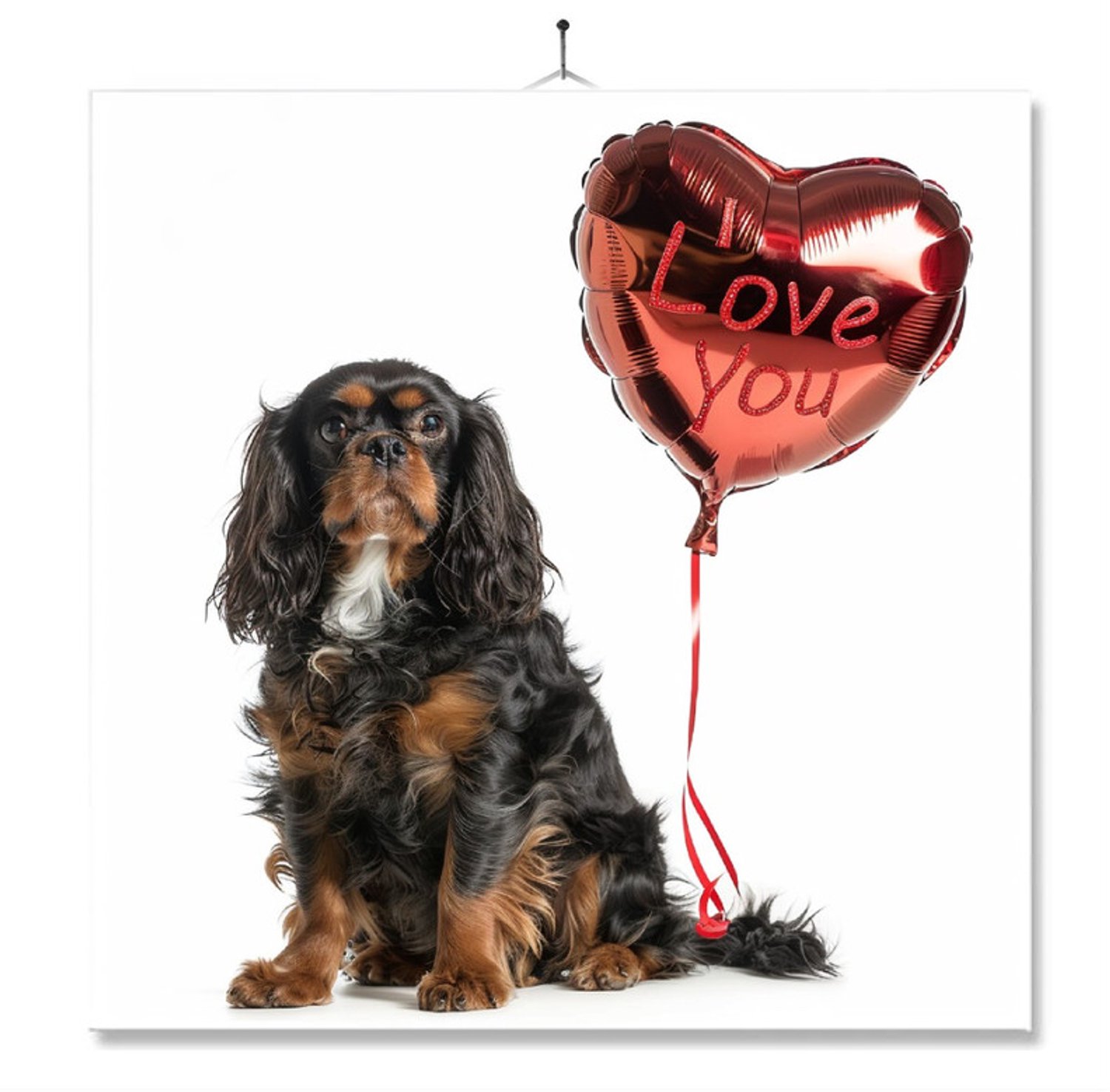 MC Living Tegel Met Opdruk | Geschenk | Wc | Toilet | I Love You | Cavelier King Charles Spaniel Ontwerp 2