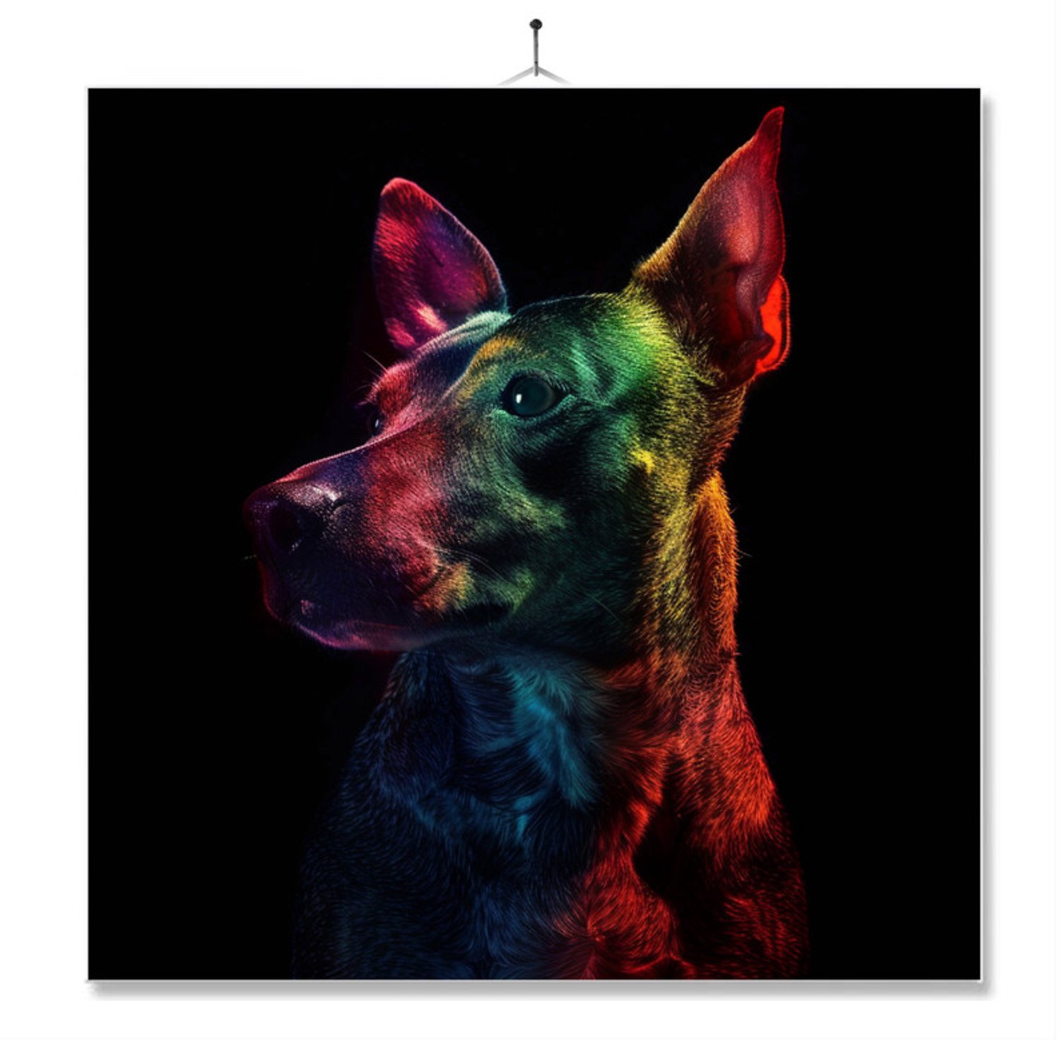 MC Living Tegel Met Opdruk | Geschenk | Dier | Regenboog | HD | Bull Terrier Ontwerp 3