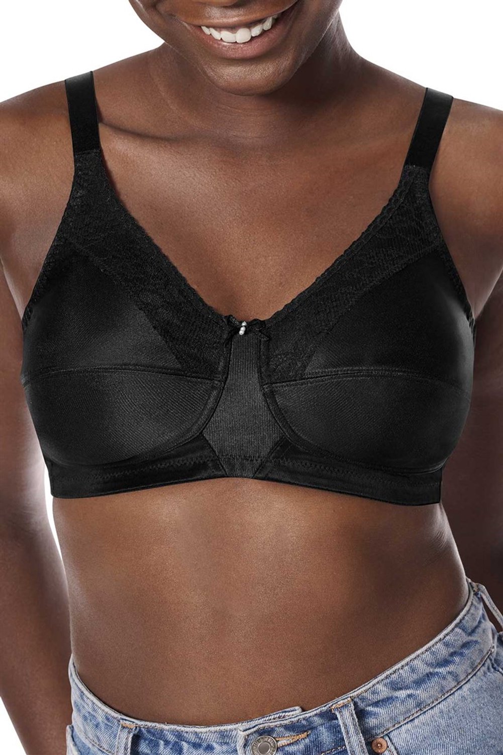 Amoena Nancy SB Prothesebh Zonder Beugel – Maat 80B – Model 44870 – Zwart zwart, noir