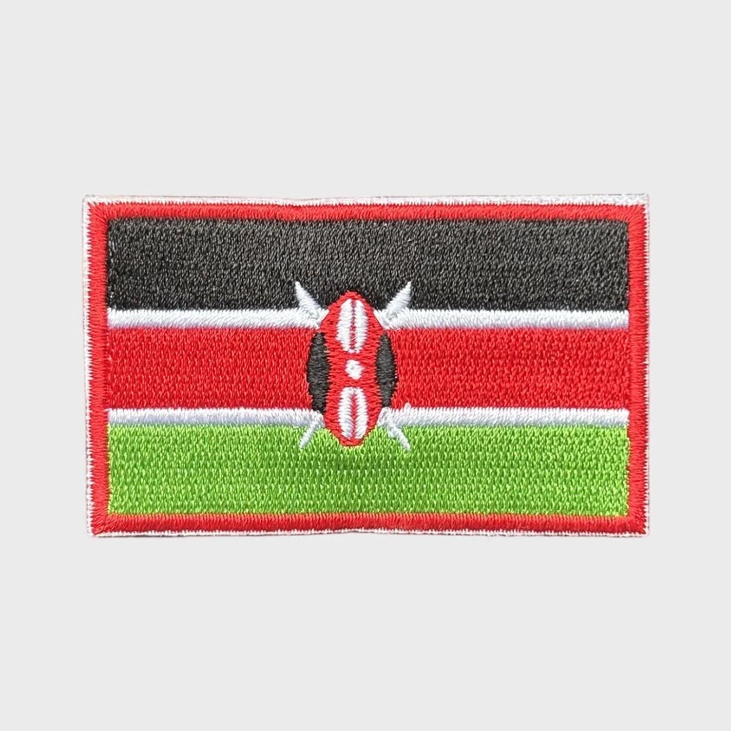 Patchy® – Keniaanse vlag Strijk Embleem Patch 6.5 x 4 cm