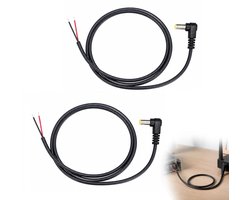 2 Stuks DC 90 Graden Power Pigtail-kabel 100cm