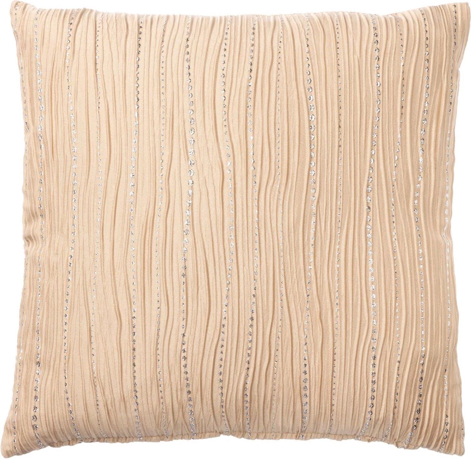 Dutch Decor Kussenhoes Padova - 43x43 cm - Champagne - zonder binnenkussen - met glitters