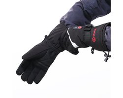 SAVIOR HEAT softshell microvezel handschoenen met touchscreen-compatibiliteit; dun; verwarmd met koolstofvezel voor wintersport — skiën en snowboarden