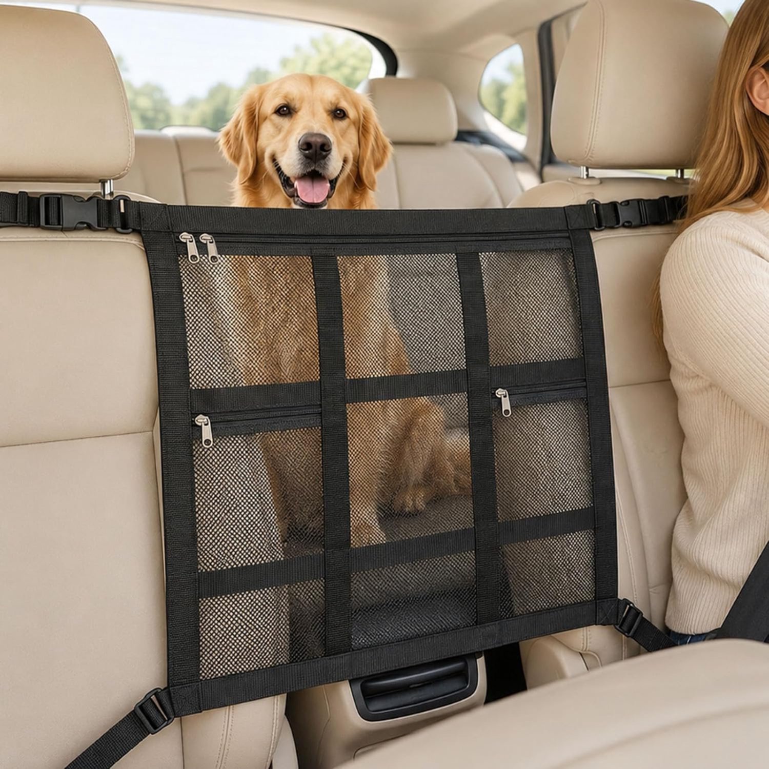 DYVNS® Hondenrek Auto - Autorek Hond - Verstelbaar - Universeel