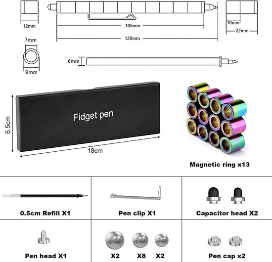 Creatieve Magnetische Balpen met Touchpen — afbeelding 5