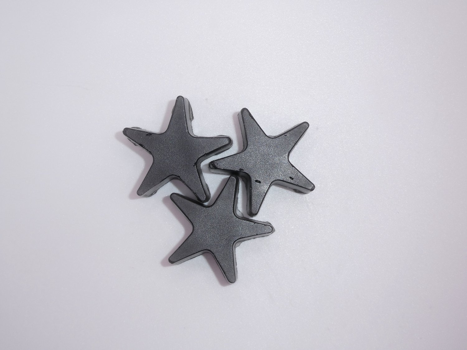 Wax Melts Sterren 3 stuks Zwart, Zwarte Orchidee geur