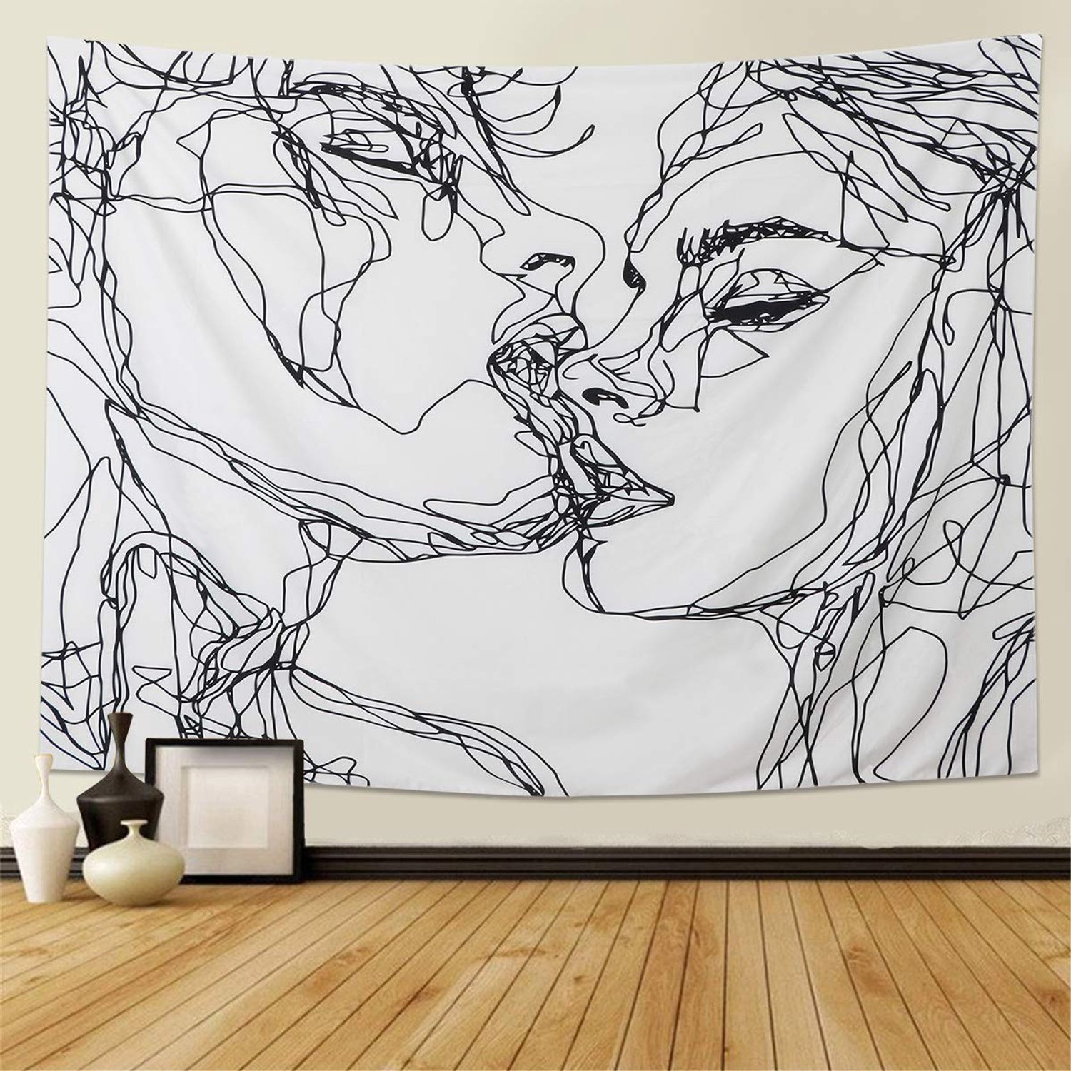 Abstracte Wandtapijt voor Slaapkamer en Woonkamer (150x200cm)