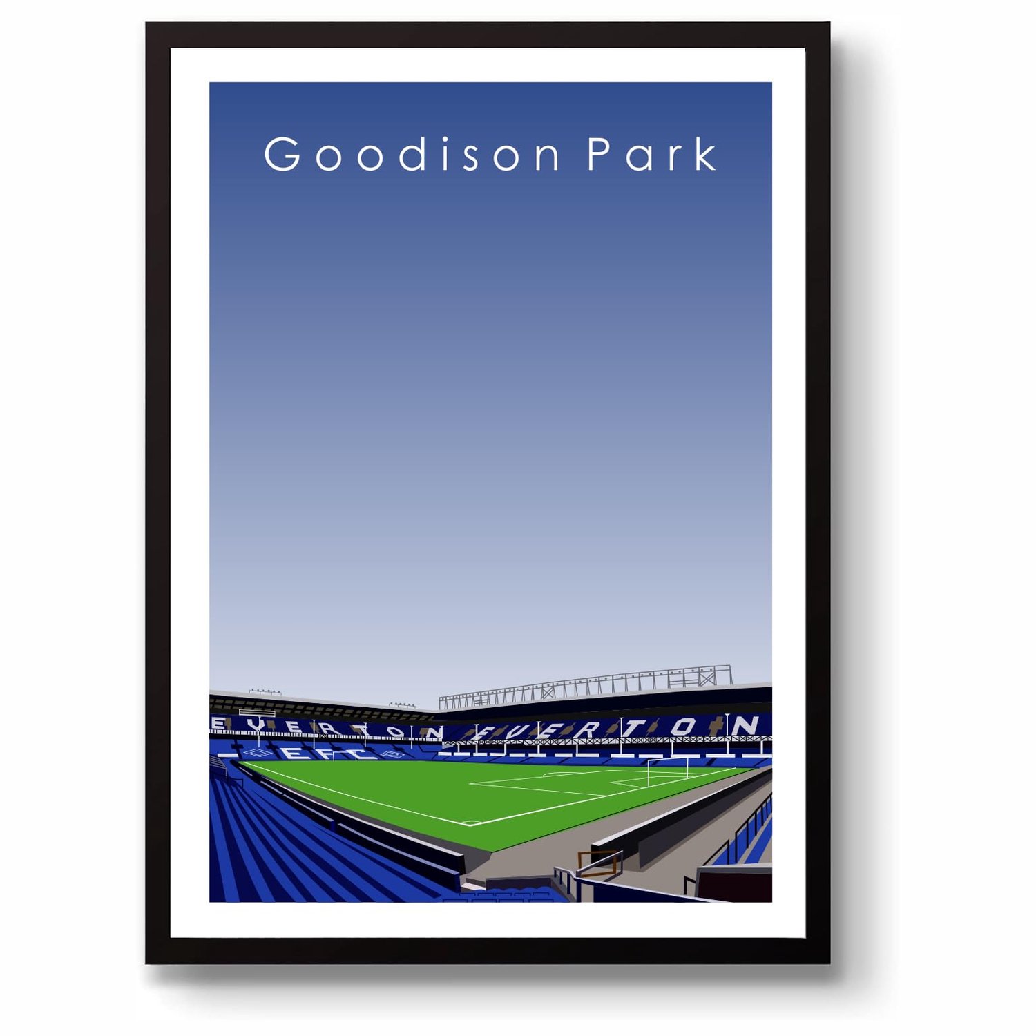 A3 Kunstprint van Goodison Park Stadion voor Voetbalfans