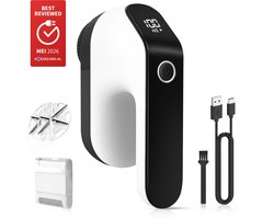 MostEssential Premium Elektrische Pluizenverwijderaar FL777 – Pluizentondeuse & Ontpluizer voor Kleding en Meubels - Draadloos & Oplaadbaar via USB-C - PRO Edition