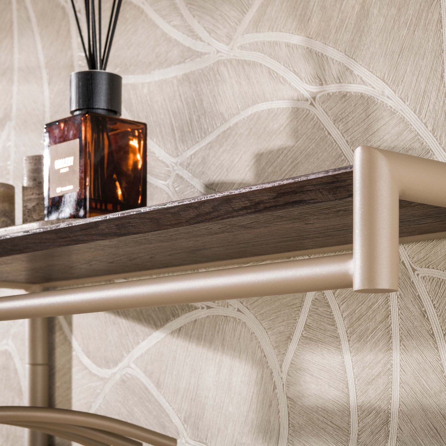 Alaska Terra - Kapstok - 21 haken met kledingroede en hoedenplank - 85 cm - Beige