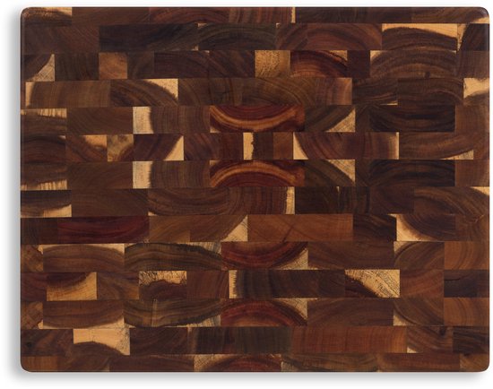SOPHIOR Houten Snijplank Acacia Kopshout - Hakblok 45x35x4 cm - Met Handvaten — cadeau in Kookcadeaus - foto 8