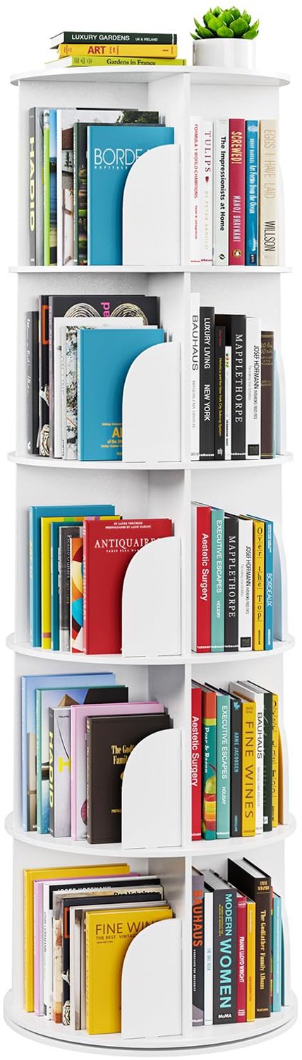 5 Laags Rotating Shelf Tower voor Opberging