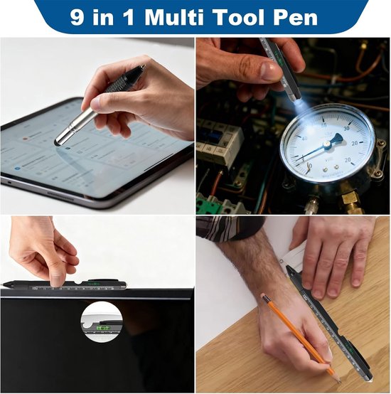 Multifunctionele Pen 9-in-1, Handige Gadget — afbeelding 3
