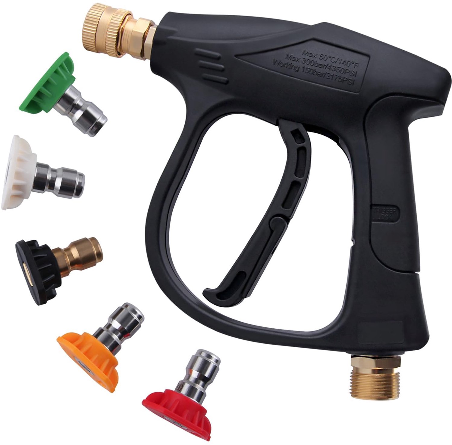 Hoge Druk Reinigingspistool met 5 Verstelbare Nozzles